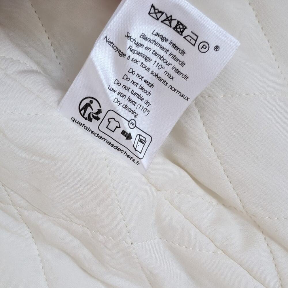Sezane Cream Quilted Jacket - Picture 11 of 11